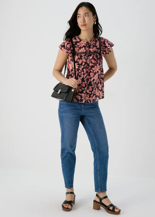 Et Vous Navy Floral Blouse - 8 Image 4