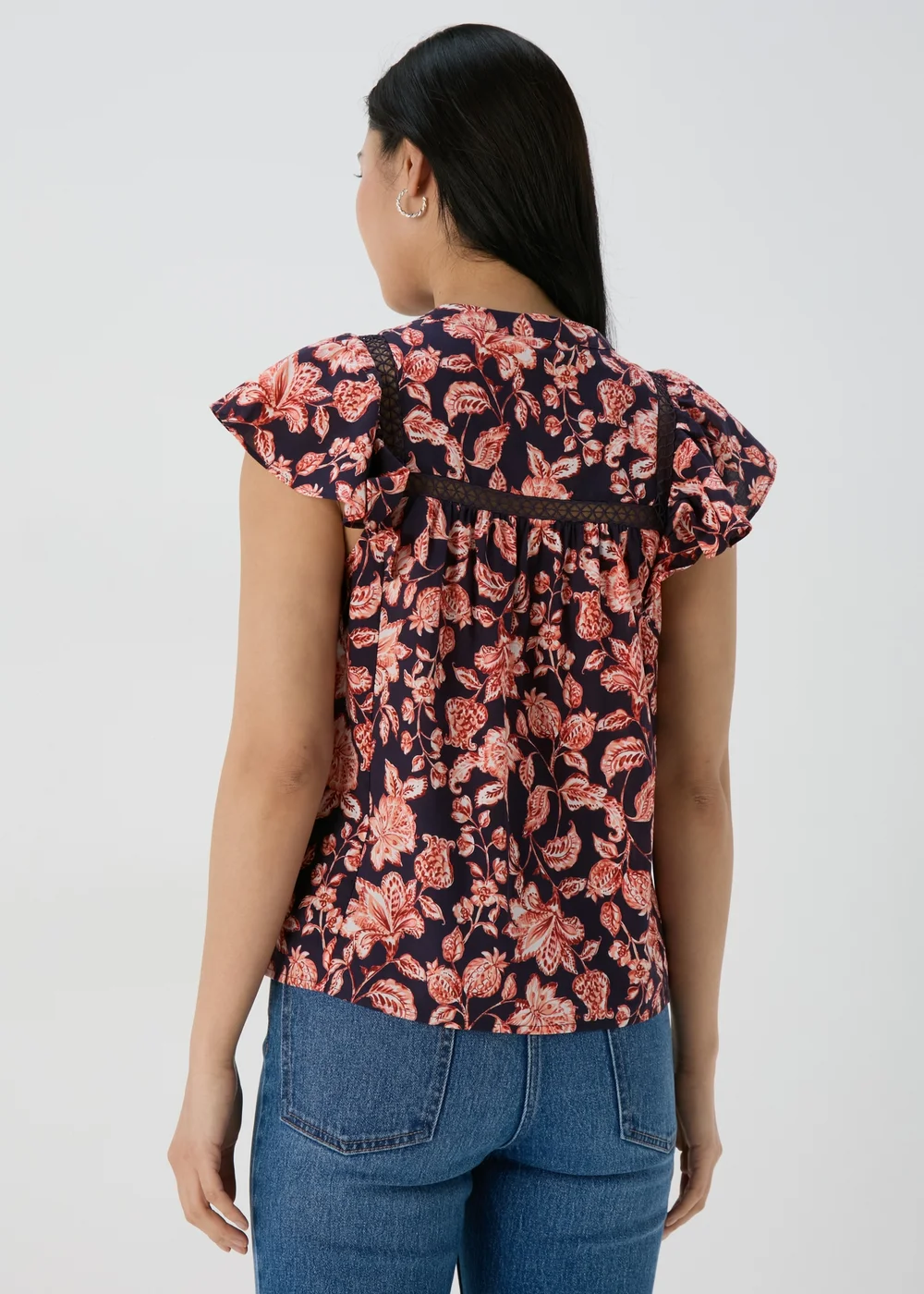 Et Vous Navy Floral Blouse - 8 Image 2