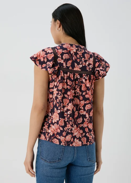 Et Vous Navy Floral Blouse - 8 Image 2