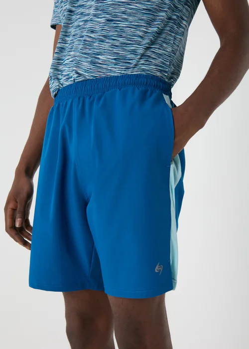 Souluxe Bright Blue Plain Shorts - XS Image 3