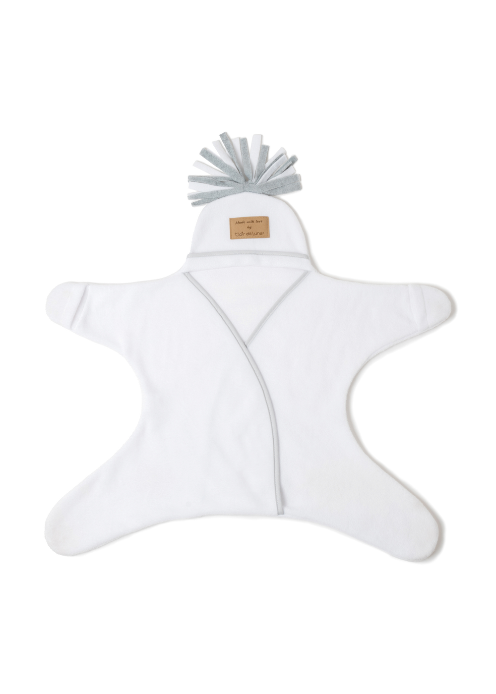 Clair de Lune Star Fleece Wrap Blanket 0-6 Months - Newborn Image 1