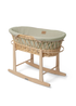Clair de Lune Organic Wicker Moses Basket - With Stand - Newborn Image 1