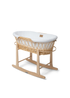Clair de Lune Organic Wicker Moses Basket - With Stand - Newborn Image 1