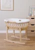 Clair de Lune Organic Wicker Moses Basket - With Stand - Newborn Image 3