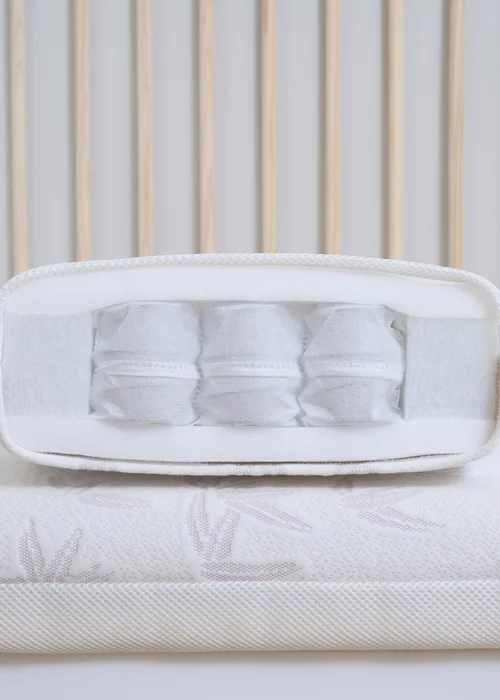Clair de Lune 3D Mesh Reversible Pocket Sprung Foam Cot Bed Mattress - 140 x 70 cm - 70 X 140 Image 3