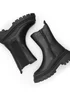 Where's That From Black Pu Isabel Chunky Chelsea Boots - Size 3 Image 2