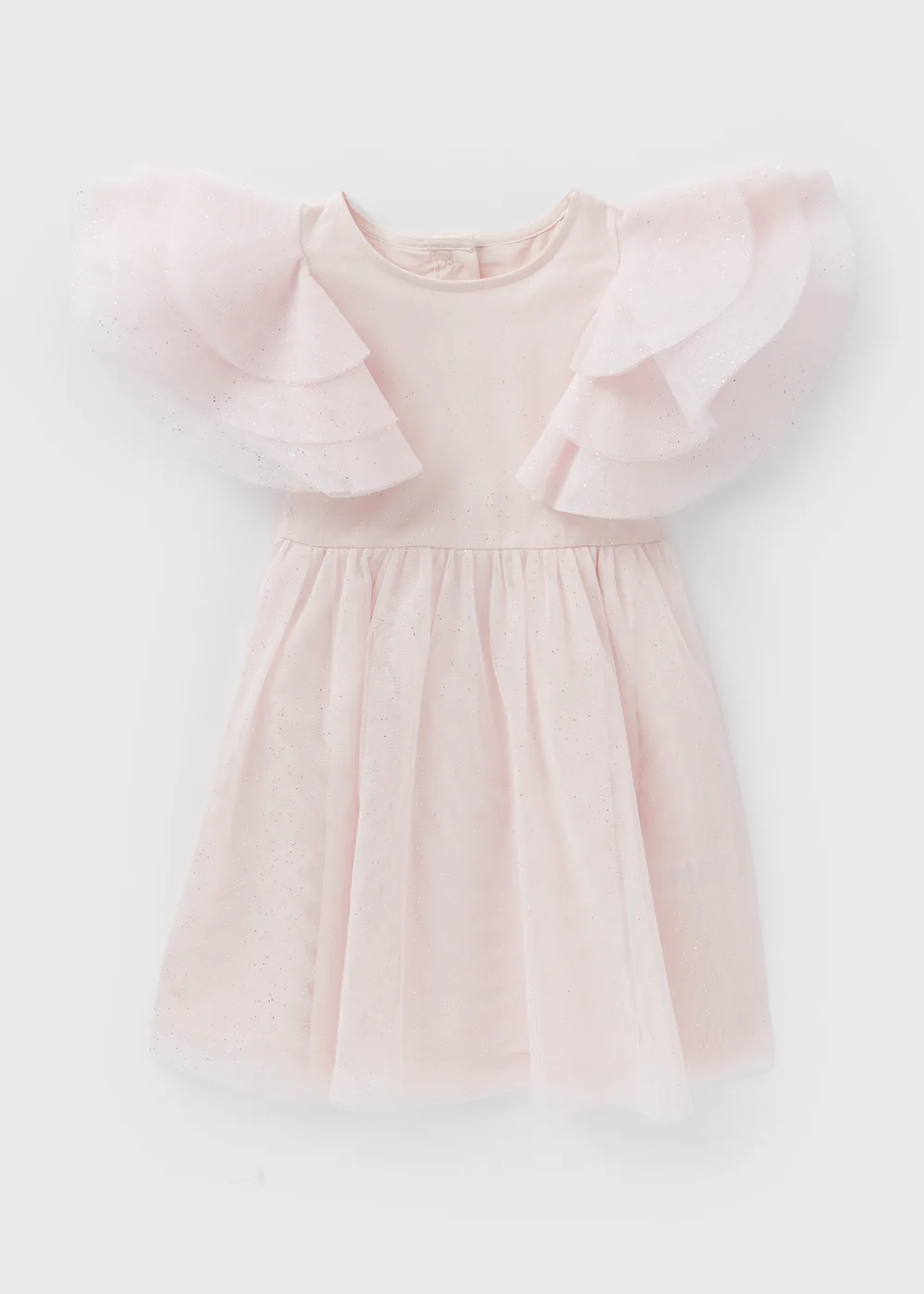 Girls Light Pink Glitter Dress (1-7yrs) - 1-1.5 Yrs Image 1
