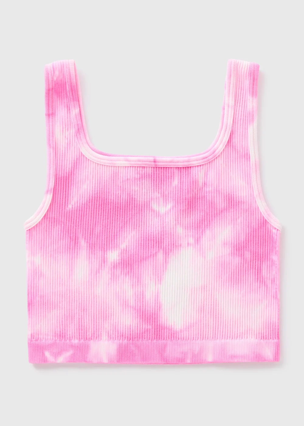 Girls Pink Tie Dye Seamless Vest (7-15yrs) - Small Image 1