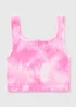 Girls Pink Tie Dye Seamless Vest (7-15yrs) - Small Image 1