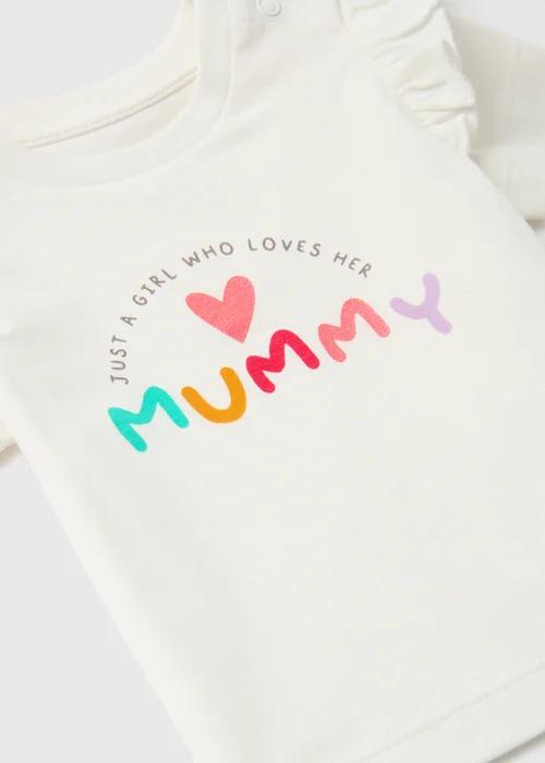 Baby Cream Mummy T-Shirt (Newborn-23mths) - 0-3 months Image 2
