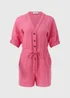 Pink Double Cloth Playsuit - 8 Image 5