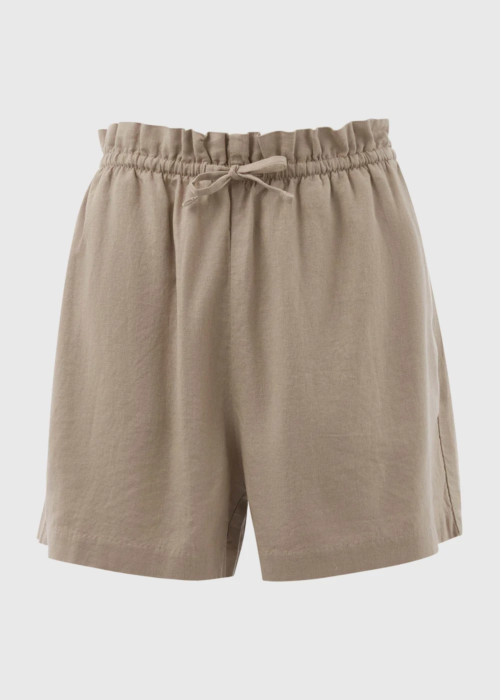 Stone Pull-On Linen Shorts - 8 Image 5