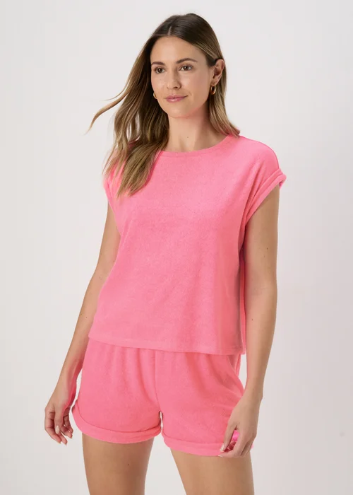 Towelling Top Pink - 8 Image 1