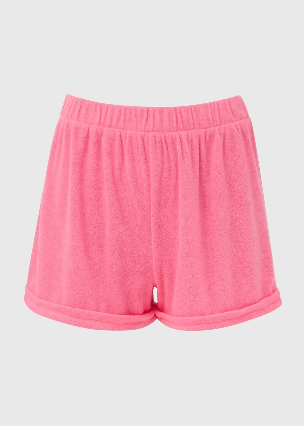 Pink Towel Textured Shorts - 8 Image 5