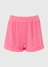 Pink Towel Textured Shorts - 8 Image 5