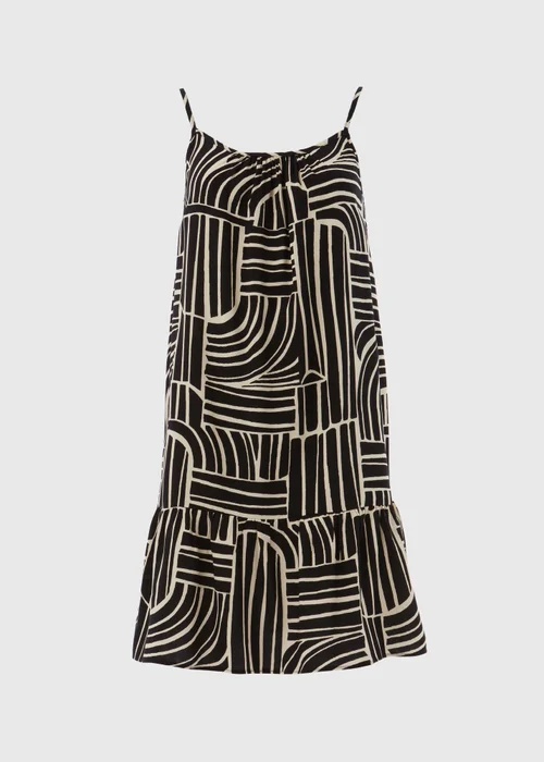 Black Mono Viscose Mini Cami Dress - 8 Image 5