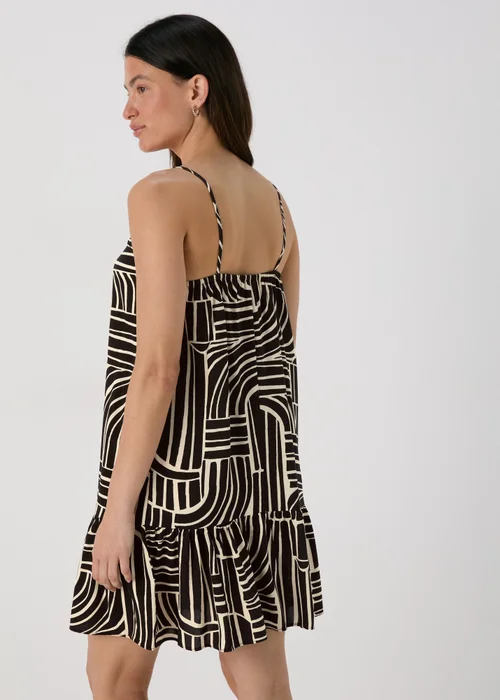 Black Mono Viscose Mini Cami Dress - 8 Image 2