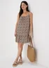 Brown Leopard Print Viscose Mini Cami Dress - 8 Image 4