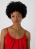 Red Solid Cami Top - 8 Image 3