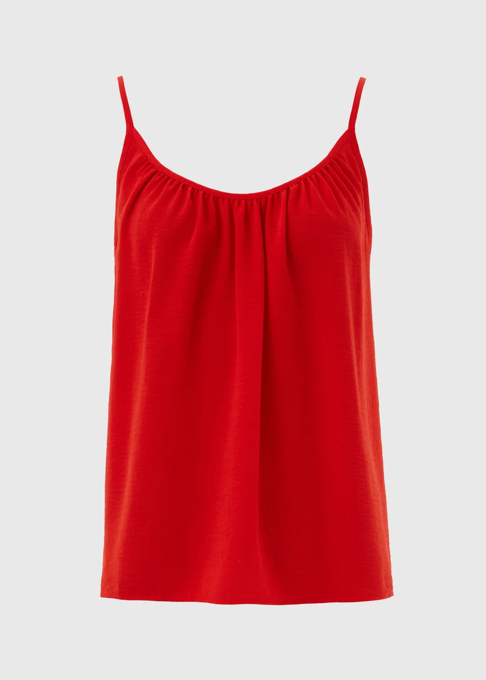 Red Solid Cami Top - 8 Image 5
