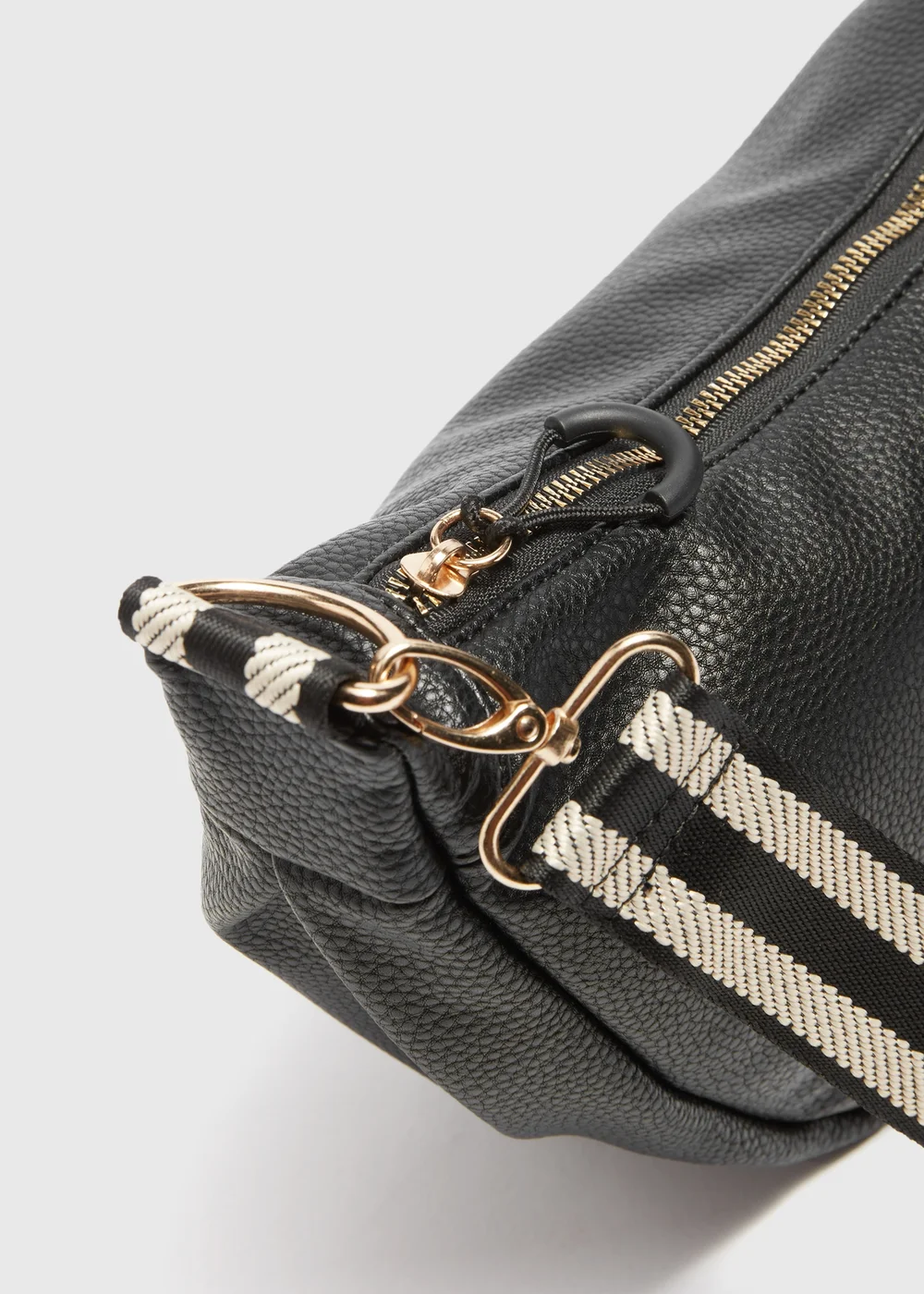 Black PU Moon Bag - One Size Image 2