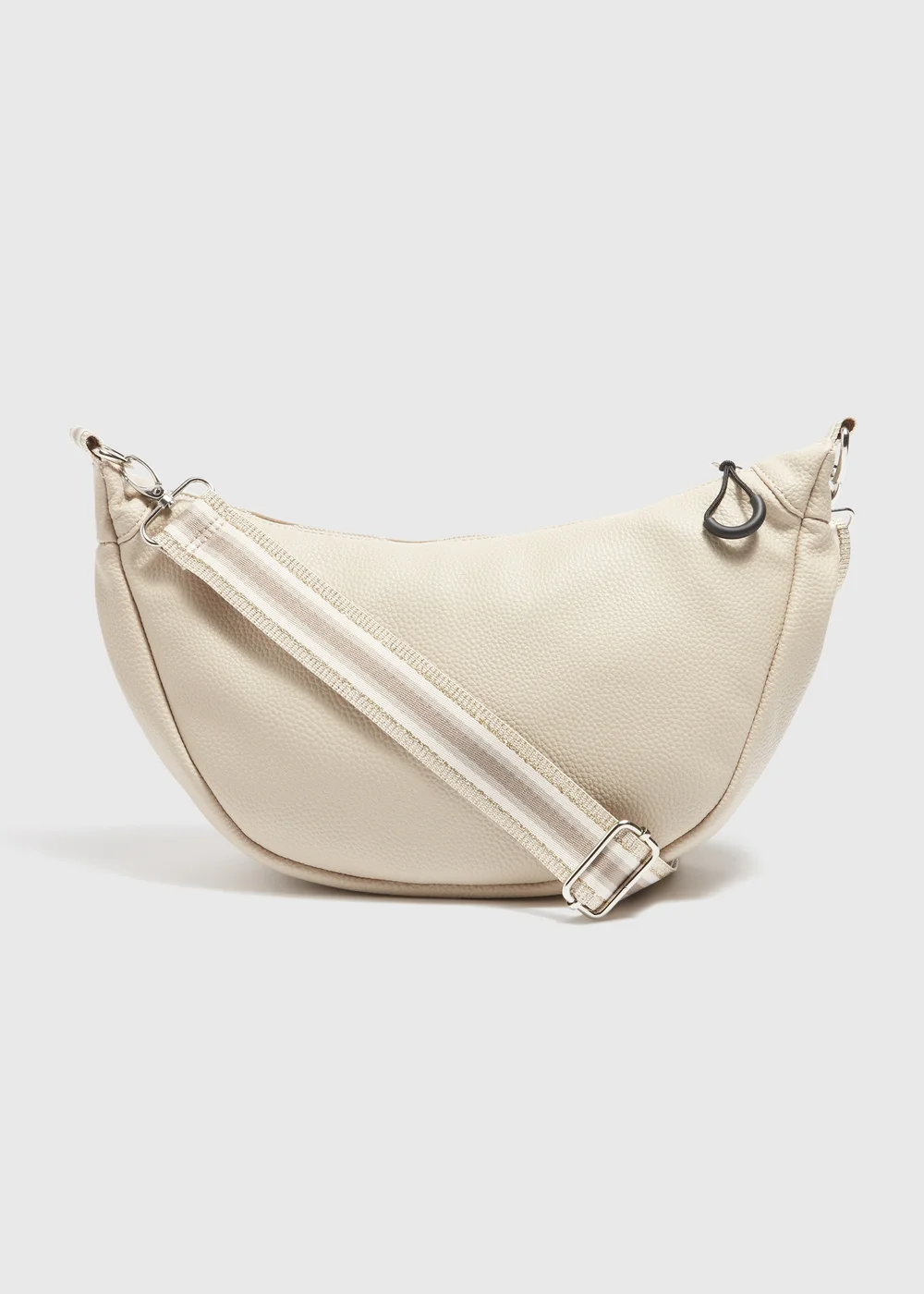 Stone PU Moon Bag - One Size Image 1