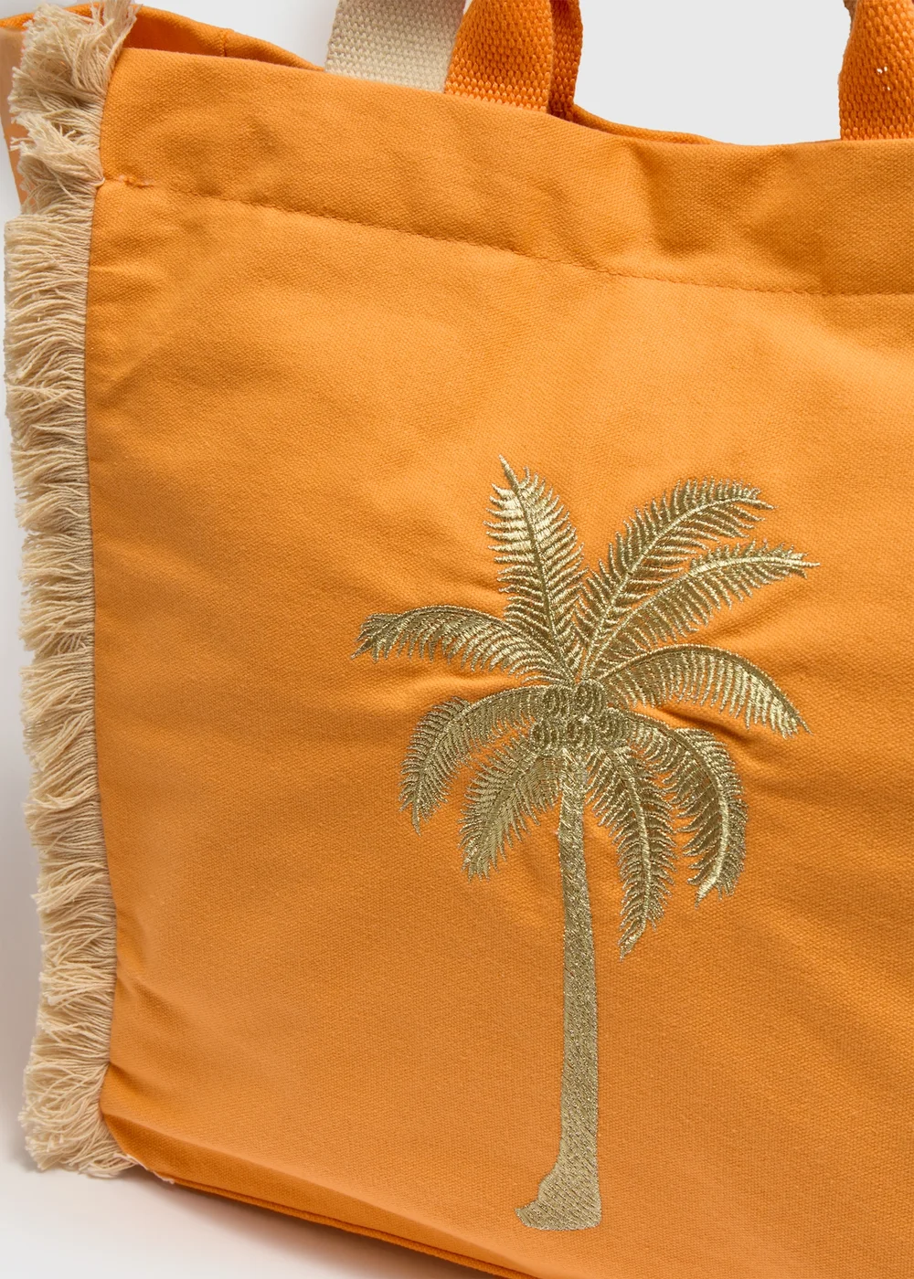 Orange Palm Tree Beach Bag - One Size Image 4