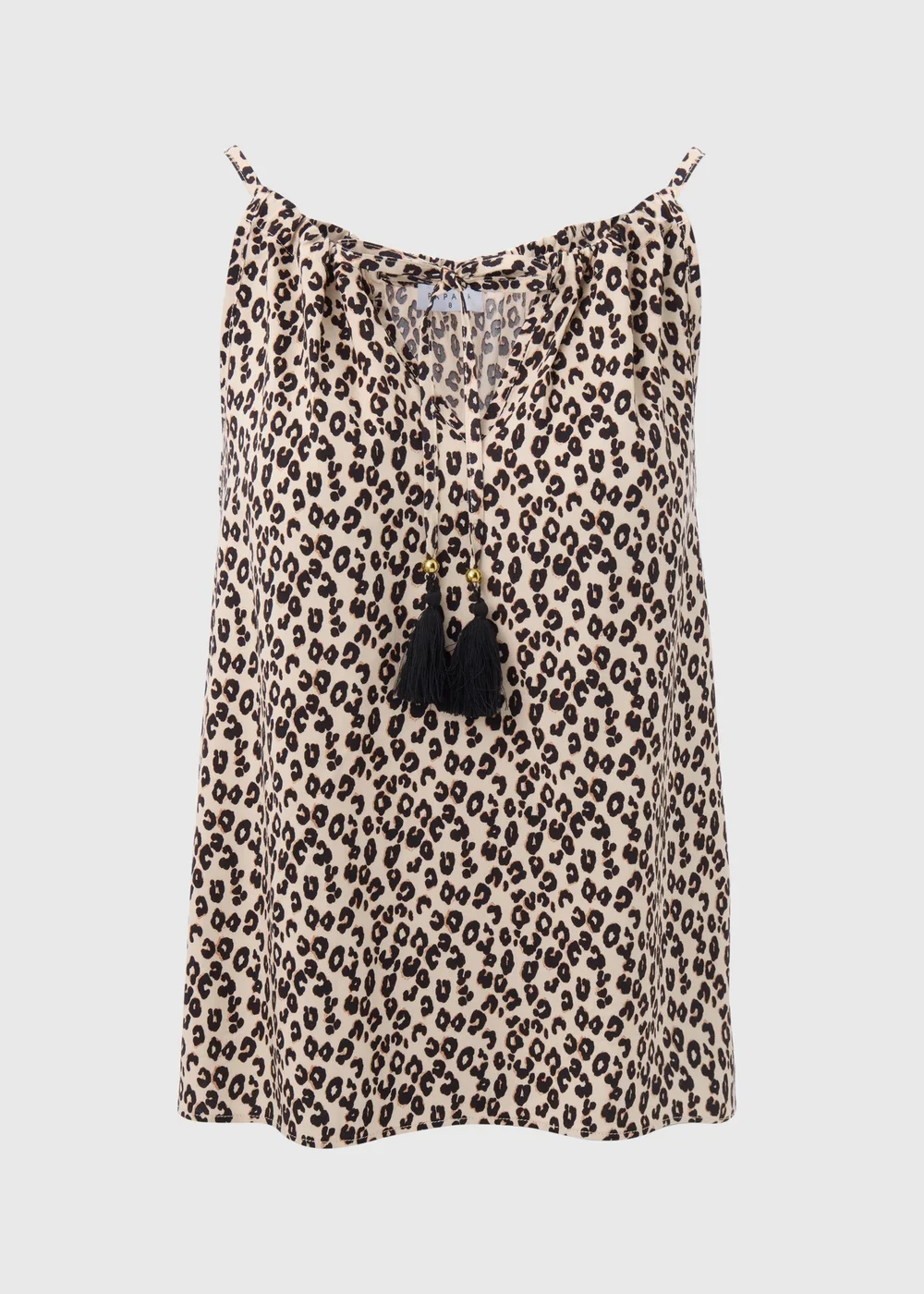 Brown Leopard Print Cami Top - 8 Image 5
