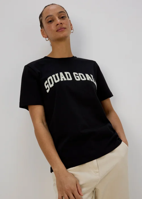 Black Squad Goals T-Shirt - S Image 1