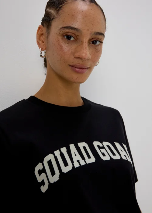 Black Squad Goals T-Shirt - S Image 3