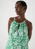Green Leaf Print Cami Top - Size 8 Image 3