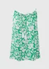 Green Leaf Print Cami Top - Size 8 Image 5
