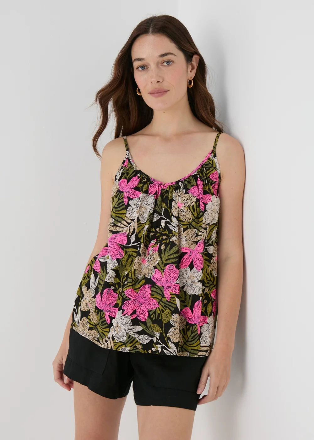 Multicolour Floral Cami Top - 8 Image 1
