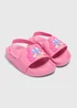 Girls Pink Butterfly Back Sliders (Younger 4-12) - Size 4 Infants Image 1