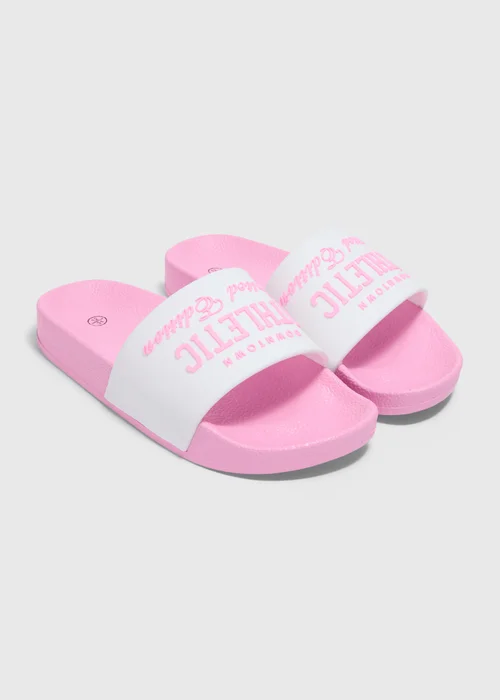 Girls Pink Athletic Sliders (Younger 10-Older 5) - Size 10 Infants Image 1
