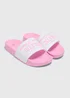 Girls Pink Athletic Sliders (Younger 10-Older 5) - Size 10 Infants Image 1