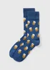 Blue Beer Socks - Sizes 6 - 8.5 Image 1