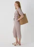 Taupe Double Cloth Jumpsuit - 8 Image 4