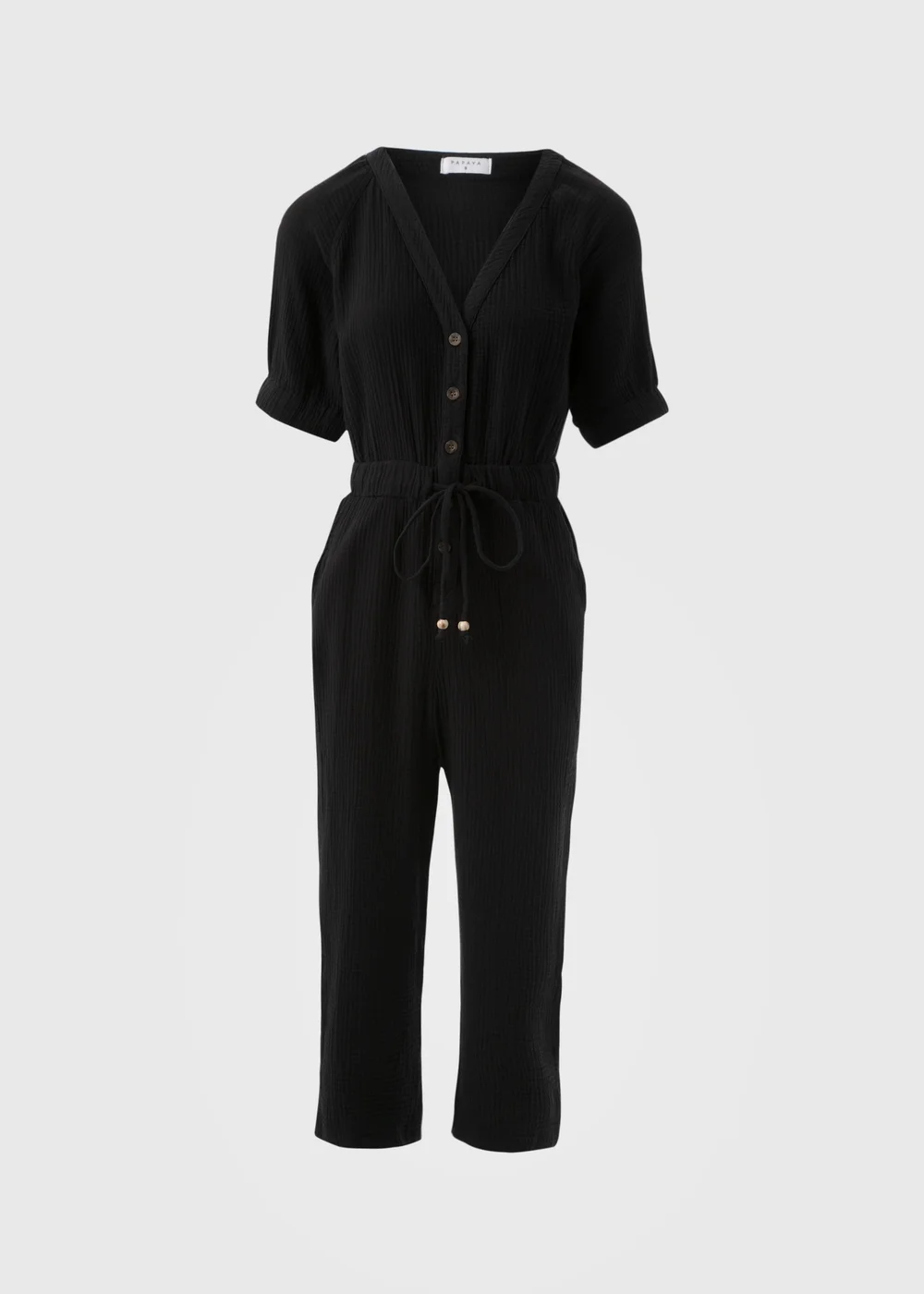 Black Double Cloth Jumpsuit - 8 Image 5
