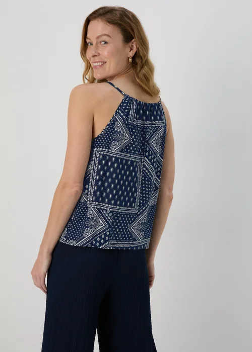 Blue High Apex Viscose Cami Top - 8 Image 2