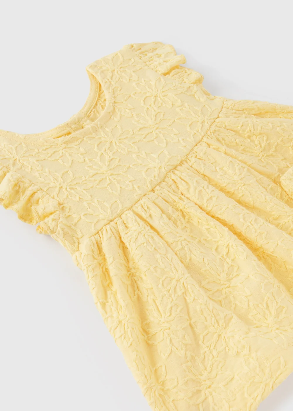 Baby Yellow Jersey Dress & Knickers Set (Newborn-23mths) - Age 0 - 3 Months Image 2