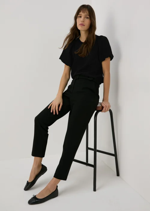 Et Vous Black Puff Sleeves Blouse - 8 Image 4