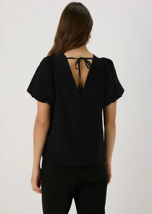 Et Vous Black Puff Sleeves Blouse - 8 Image 2