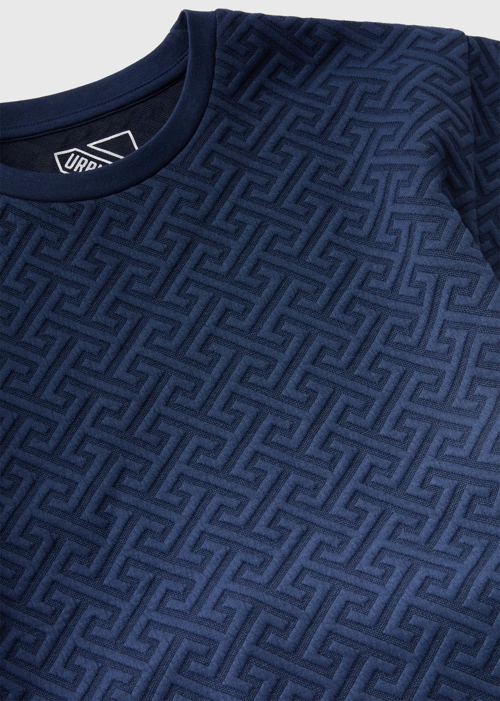 Boys Navy Jacquard T-Shirt & Shorts Set (7-12yrs) - 7 Yrs Image 2