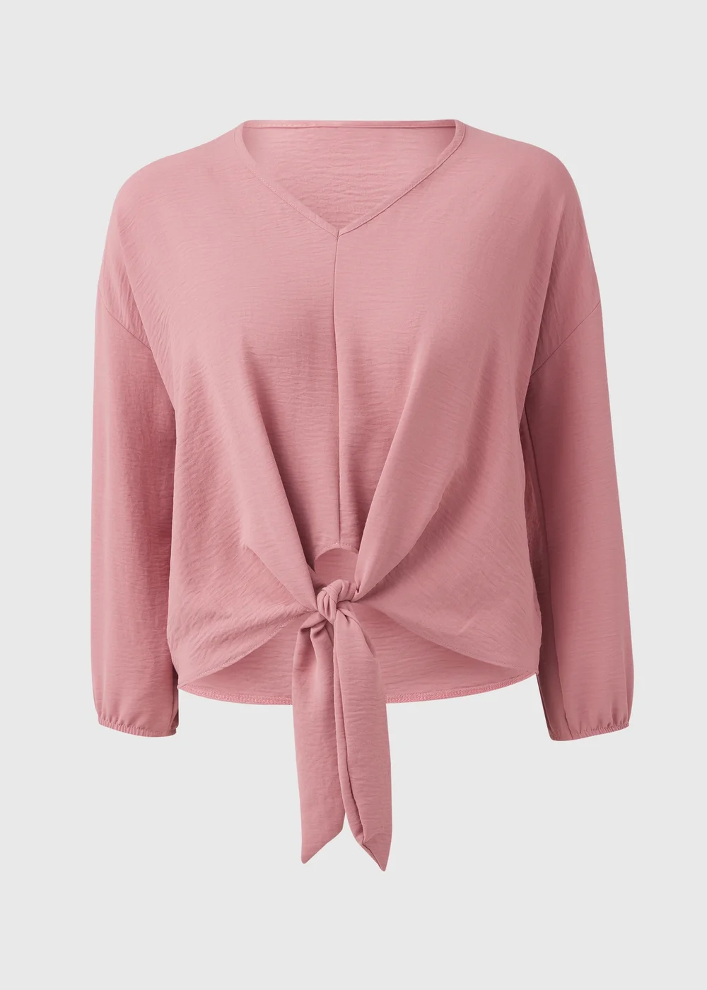 Pink V Neck Blouse - Size 8 Image 5