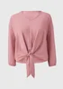 Pink V Neck Blouse - Size 8 Image 5