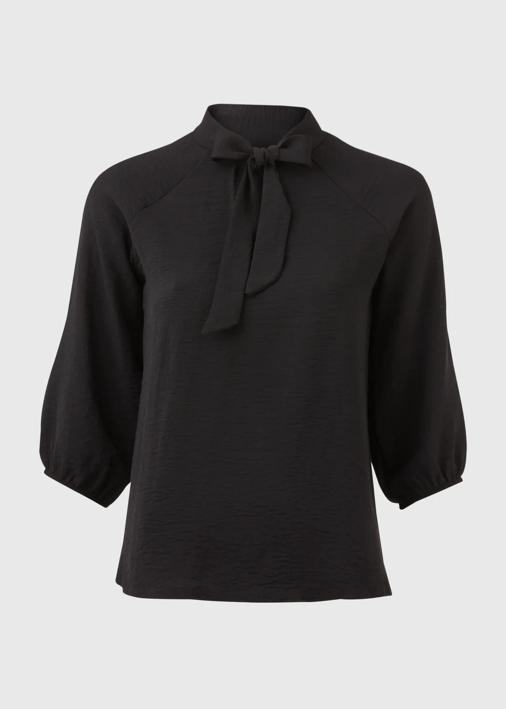 Black Pussybow Blouse - 8 Image 5