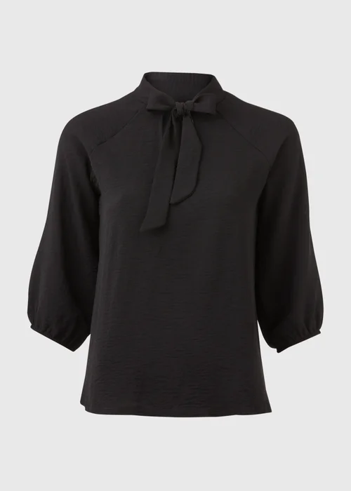 Black Pussybow Blouse - 8 Image 5