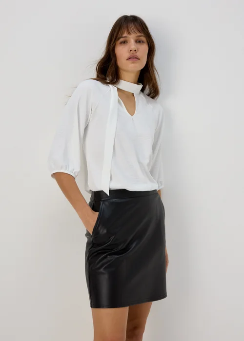 Ivory Pussybow Blouse - 8 Image 1