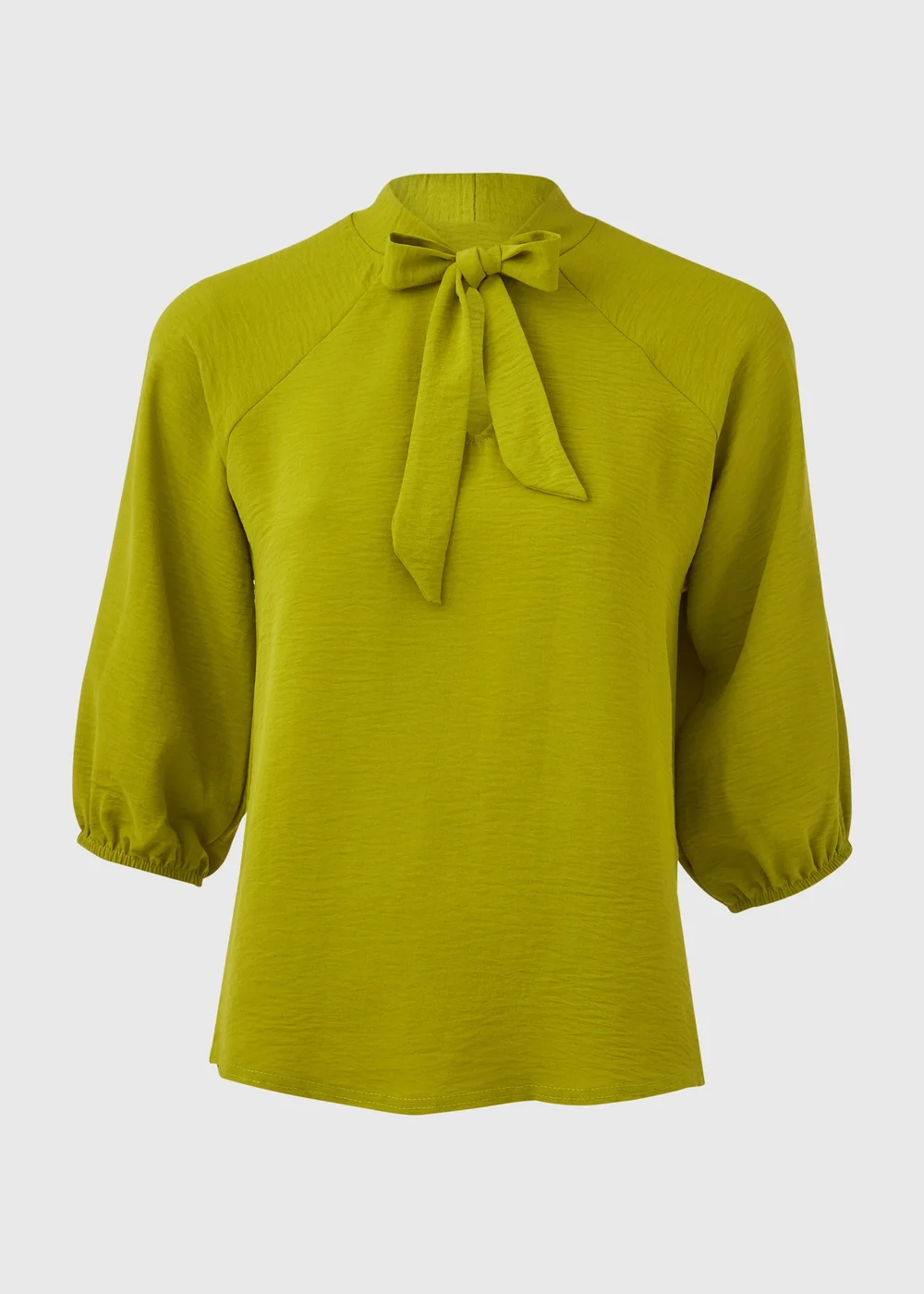 Lime Pussybow Blouse - Size 8 Image 5